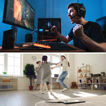 – Headset Extension Cable – 6Ft – Headphone Extension Cord with Break-Proof Metal Plug for Gaming Headsets & Headphones with Microphone, TRRS, 4-Pole, 3.5Mm Male to Female