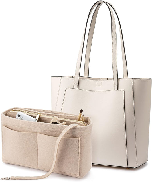 Satchel Bags for Women Tote Purses and Handbags Shoulder Bag with Matching Purse Organizer