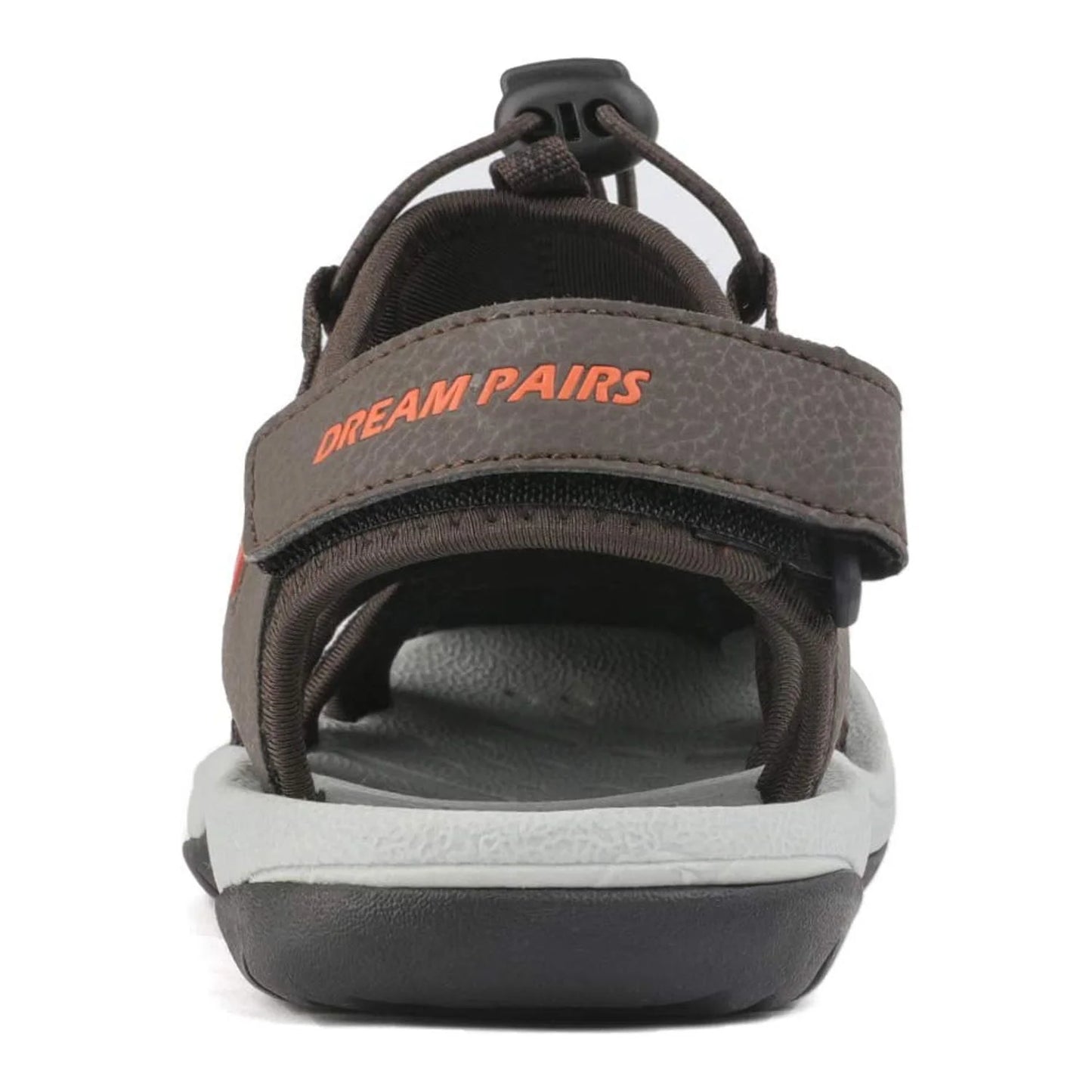 Men Fisherman Sandals Casual Hiking Sandals Comfort Outdoor Sport Shoes Summer 160912-M-NEW BROWN/BLACK/ORANGE Size 9.5