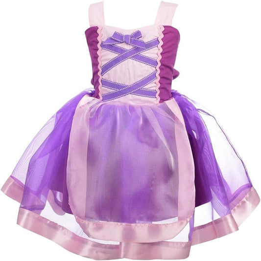 Princess Costumes Toddler Birthday Halloween Party Dress up for Baby Little Girls
