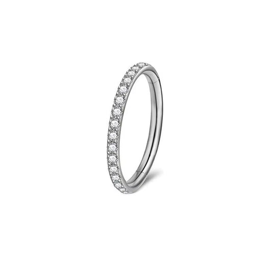 1Pc 16G 6-12Mm Titanium Nose Ring Tiny Flower Helix Cartilage Piercing Jewelry Nose Piercing Body Jewelry Cz Nose Hoop Nostril
