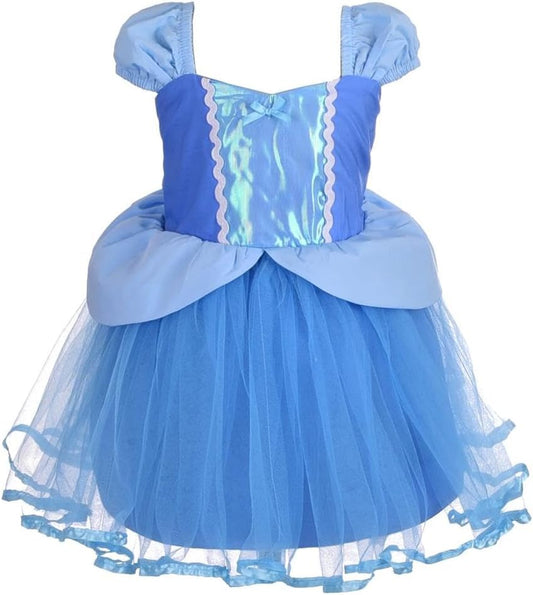 Princess Costumes Toddler Birthday Halloween Party Dress up for Baby Little Girls
