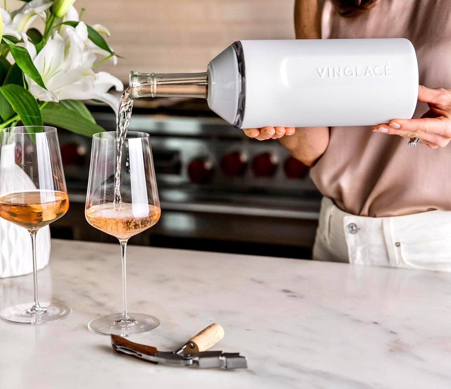 Wine Bottle Chiller- Portable Champagne Insulator- Stainless Steel Wine Cooler Sleeve, Stainless Steel