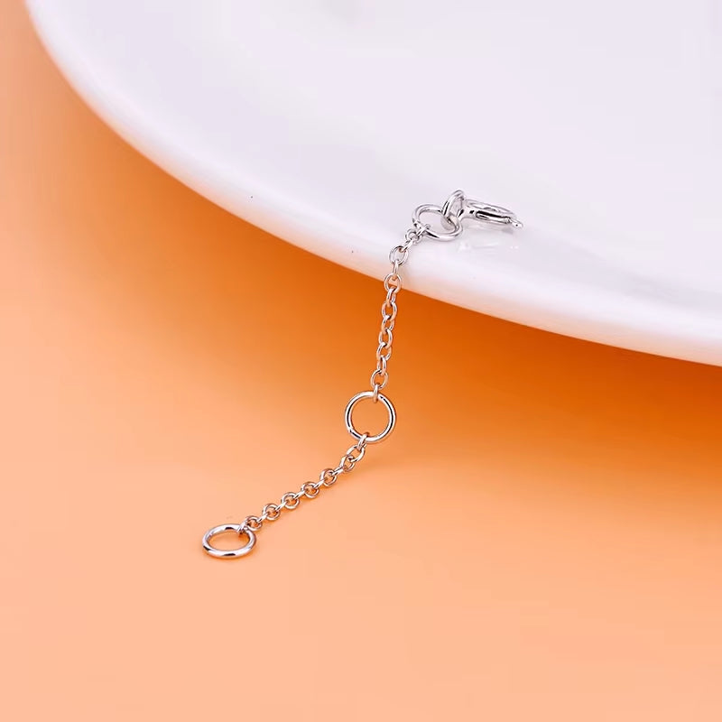 Necklace Extension Chain Tail 925 Silver Sterling Silver Bracelet DIY Accessories Chain Adjustment Chain Extension