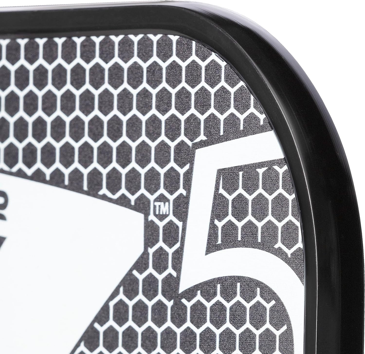 Graphite Z5 Pickleball Paddle (Graphite Carbon Fiber Face with Rough Texture Surface, Cushion Comfort Grip and Nomex Honeycomb Core for Touch, Control, and Power),White