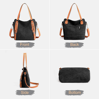 Women Tote Handbags Hobo Shoulder Bags Lightweight Canvas Purse Fashion Large Capacity Bags