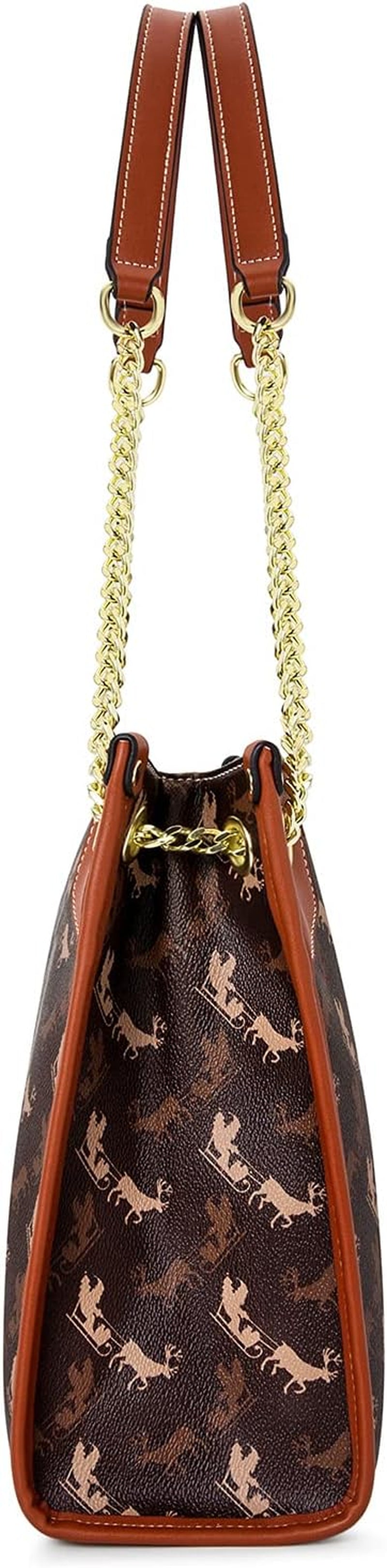 Women'S Top-Handle Handbags and Purses for Ladies Fashion Vegan Leather Satchel Tote Bags Vintage Shoulder Bag