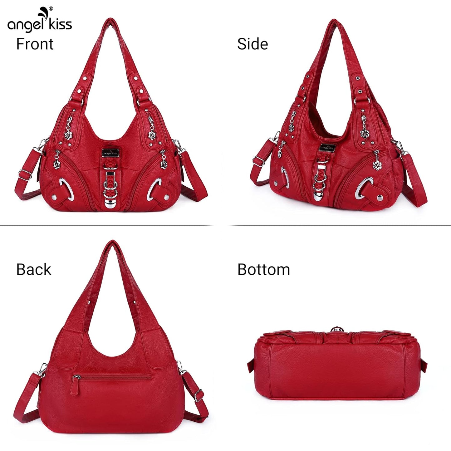 Angelkiss Hobo Purses and Handbags for Women Satchel Handbag Women Purses Large Daily Shoulder Bags