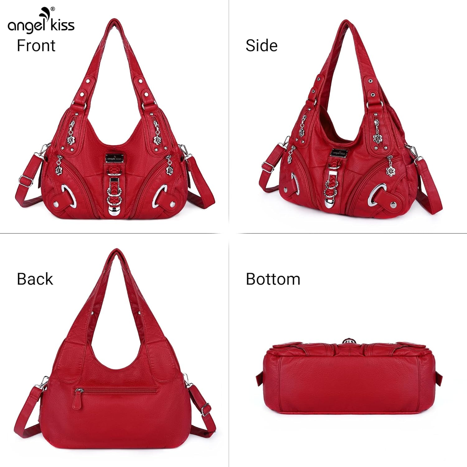 Angelkiss Hobo Purses and Handbags for Women Satchel Handbag Women Purses Large Daily Shoulder Bags