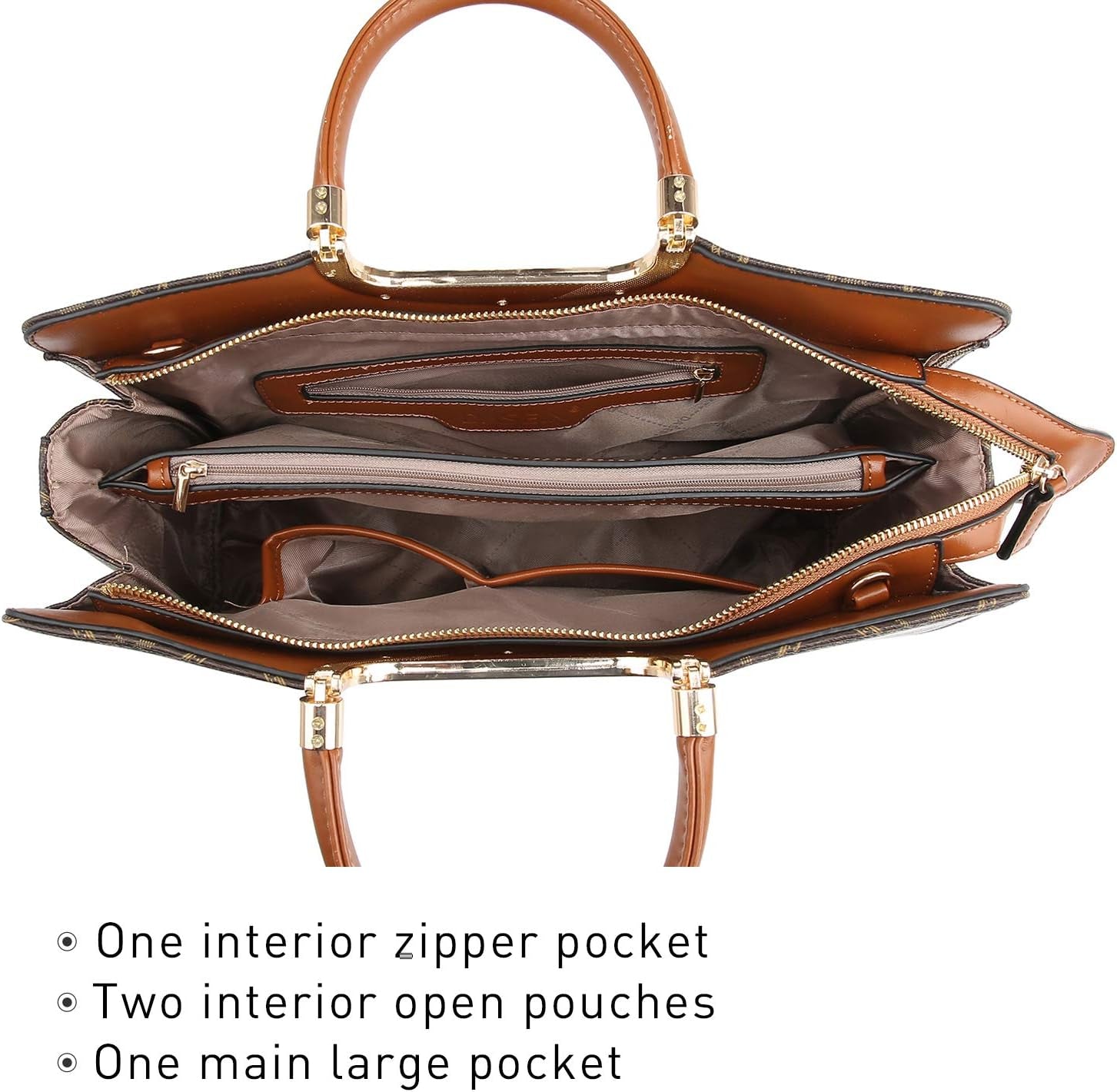 Womens Handbag Top Handle Shoulder Bag Tote Satchel Purse Work Bag with Matching Wallet