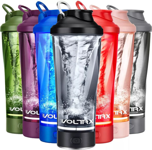 Premium Electric Protein Shaker Bottle, Made with Tritan - BPA Free - 24 Oz Vortex Portable Mixer Cup/Usb Rechargeable Shaker Cups for Protein Shakes
